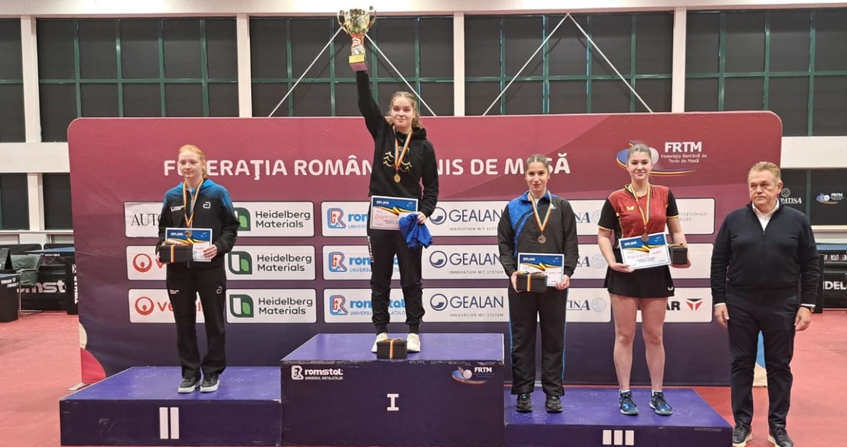 Final de 2024 cu medalii și în tenisul de masă: Strună și Sferlea au urcat pe podiumul național la tineret, cei mai tineri s-au remarcat la Novi Sad! (FOTO)