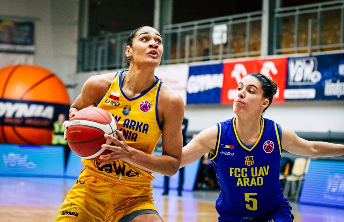 Final de aventură europeană, nici o șansă la play-off: Arka Gdynia - FCC UAV Arad 87-53