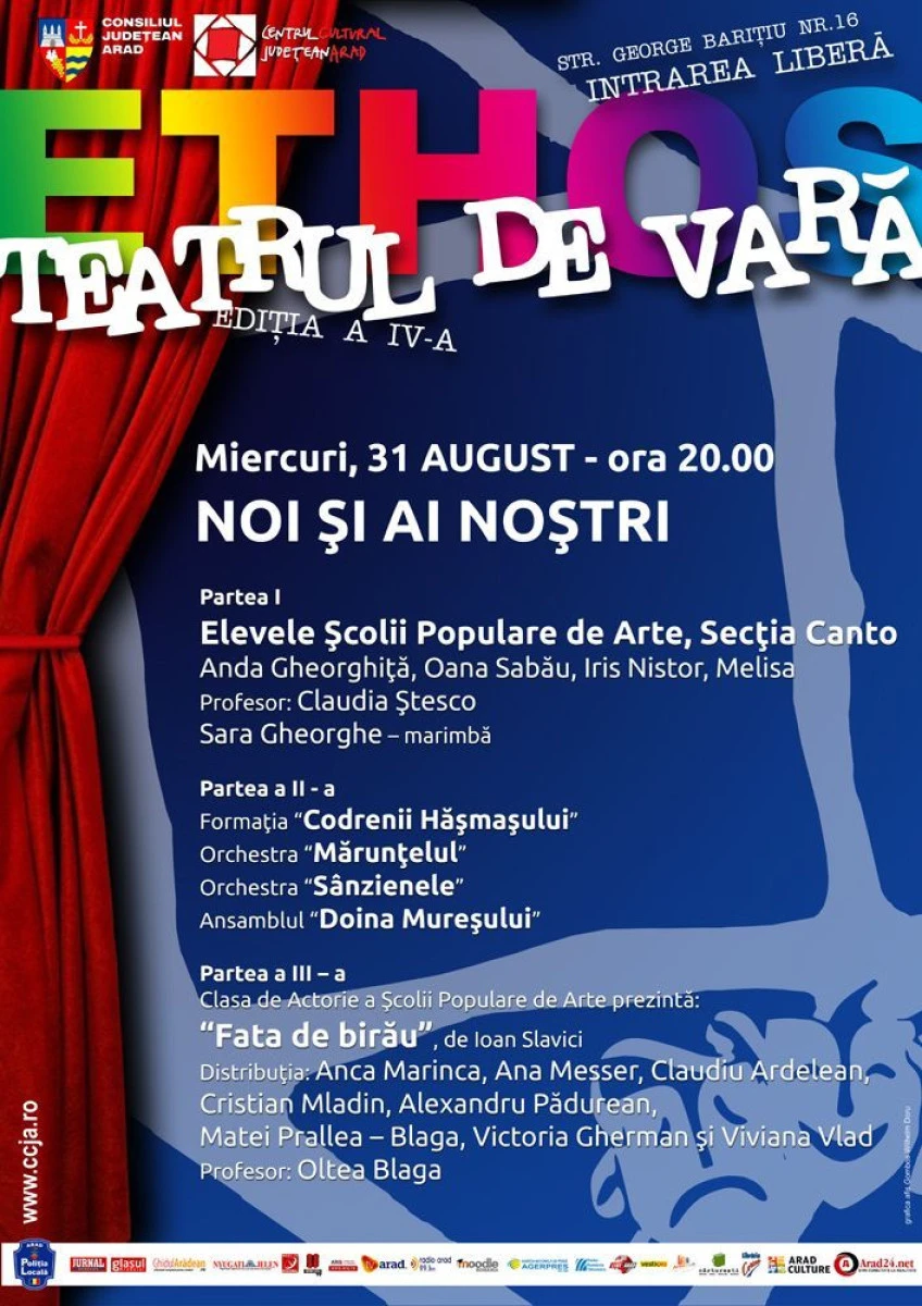 FINAL DE STAGIUNE LA TEATRUL DE VARĂ ARAD