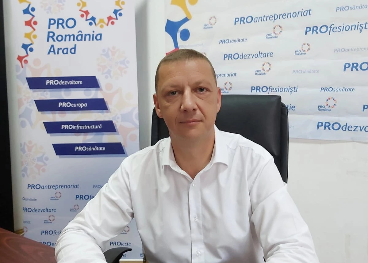 Fostul prefect Cosmin Pribac, candidatul PRO România la  Consiliul Județean Arad   