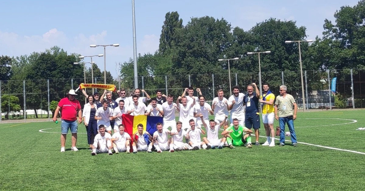 Fotbaliștii Universității Aurel Vlaicu Arad au încheiat pe locul 8 la Europenele din Ungaria