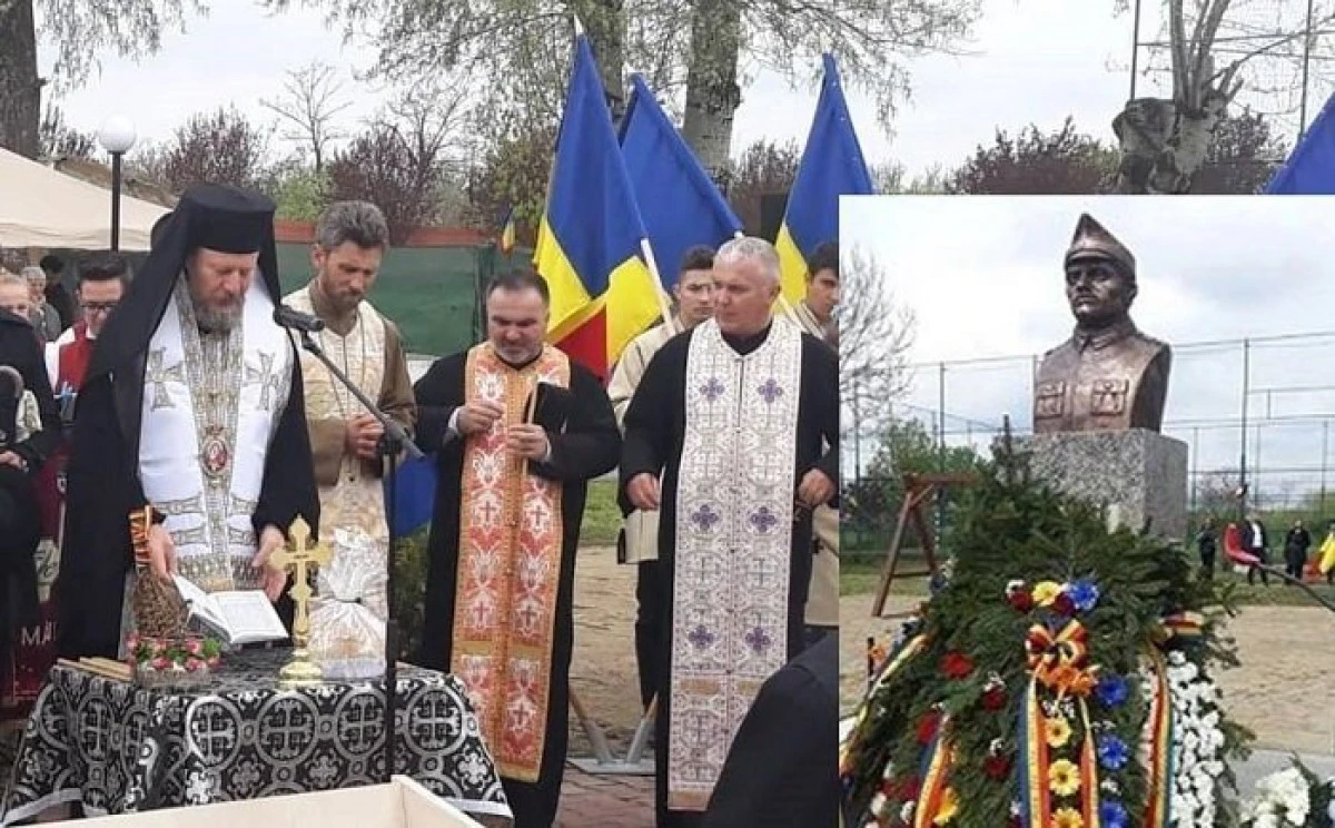 (FOTO) Slujbă de pomenire și sfințire de monument pentru Caporalul Alexe Ion, la 100 de ani de la moartea sa eroică