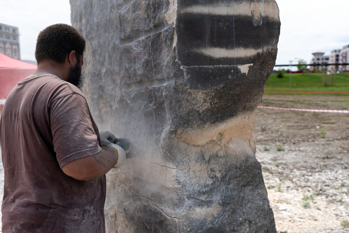 (FOTO) Tabăra de Sculptură organizată de Hub Cultural mARTA, în noul parc ARED UTA