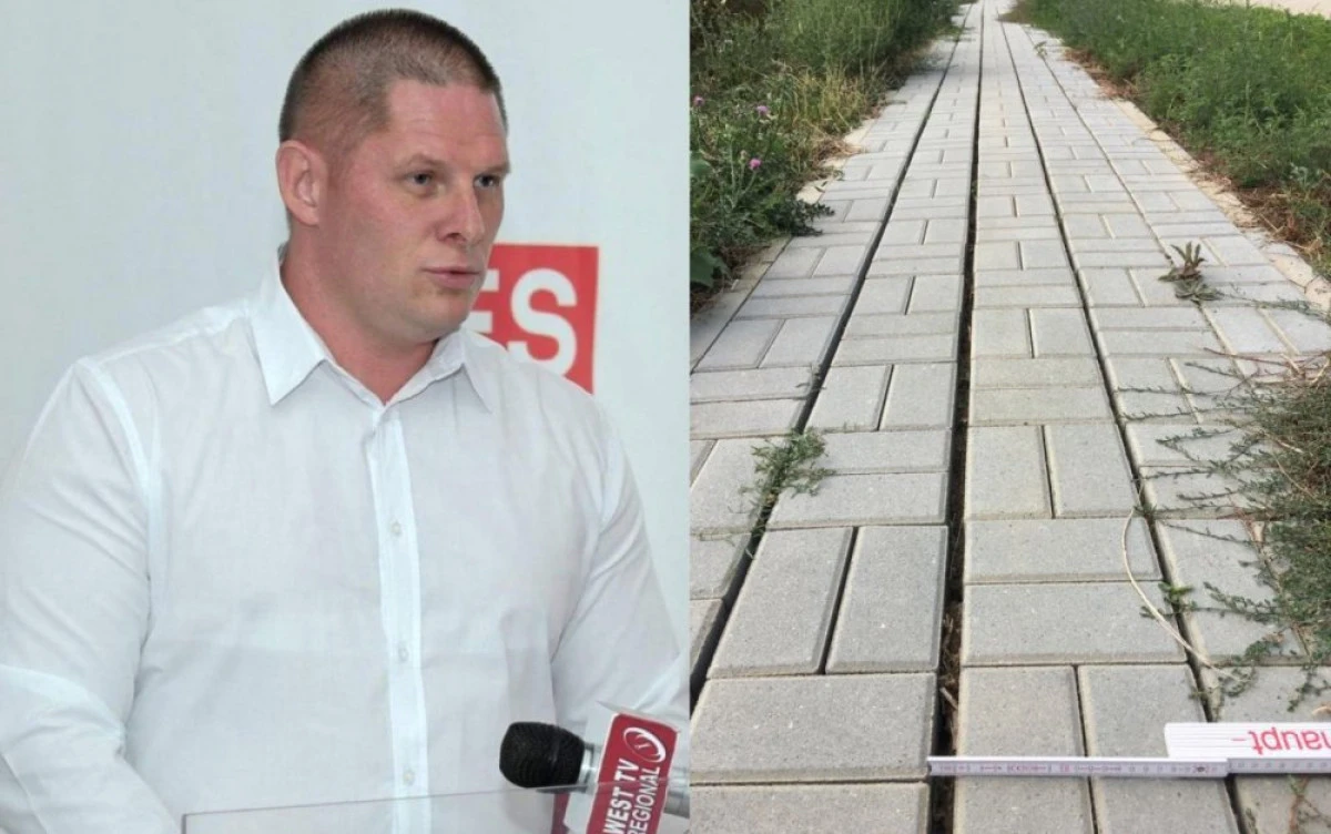 Francisc Kempf (PSD): ”La Vladimirescu trotuarele se construiesc la preţuri supraevaluate şi sunt de proastă calitate”