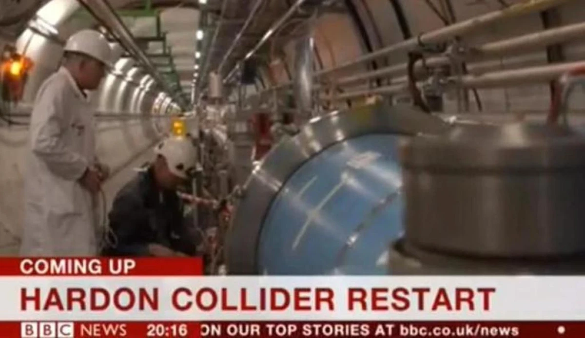 GAFA UNUI PREZENTATOR BBC. CUM A DESCRIS ACCELERATORUL DE PARTICULE DE LA CERN