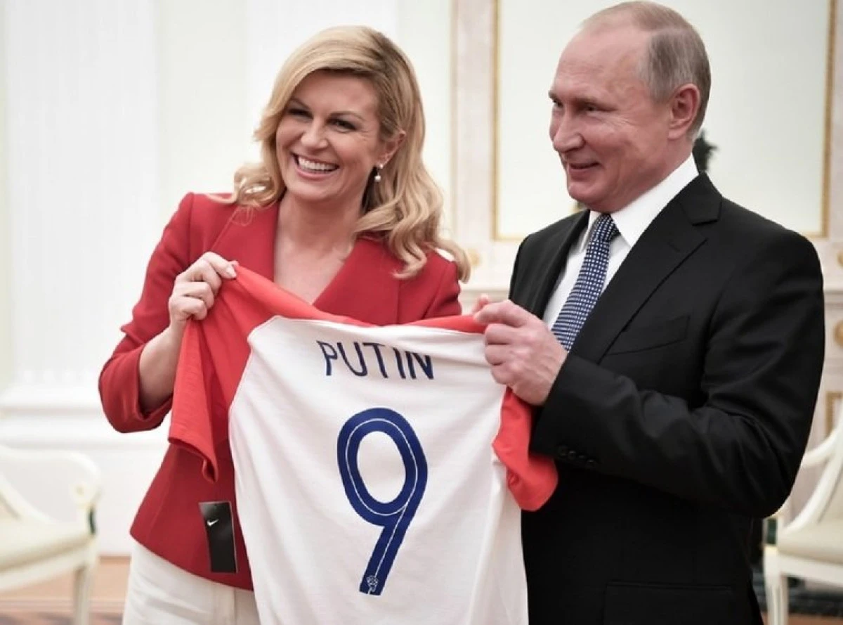 Gafă uriaşă făcută de preşedinta Croaţiei la întâlnirea cu Putin