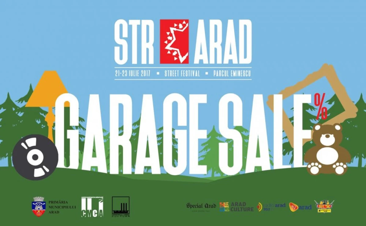 Garage Sale la STRARAD, în 21-23 iulie 2017
