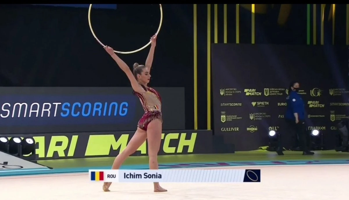 Gimnasta arădeană Sonia Ichim, impresie frumoasă la debutul în Europenele de ritmică a senioarelor (FOTO)