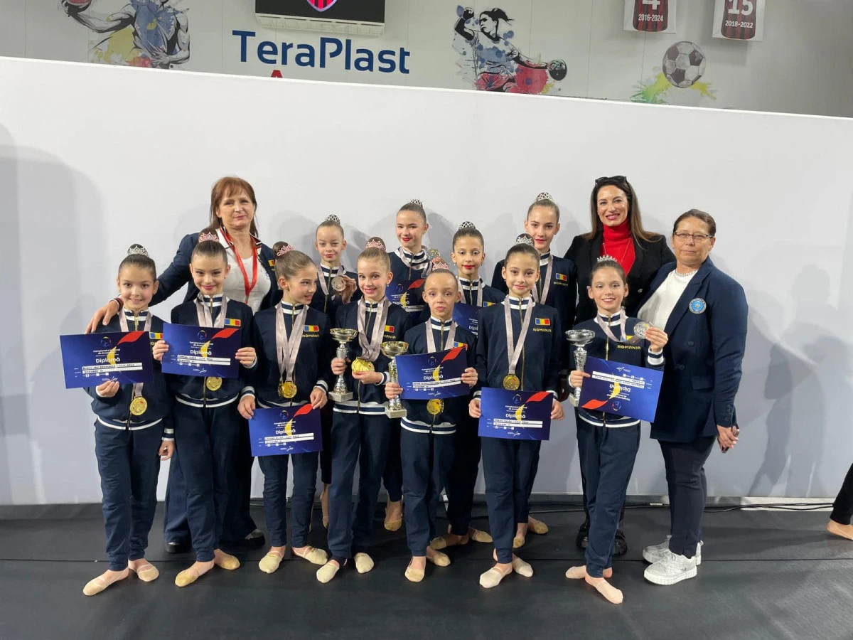 Gimnastele arădene de la ritmică au încheiat sezonul cu medalii naționale (FOTO)