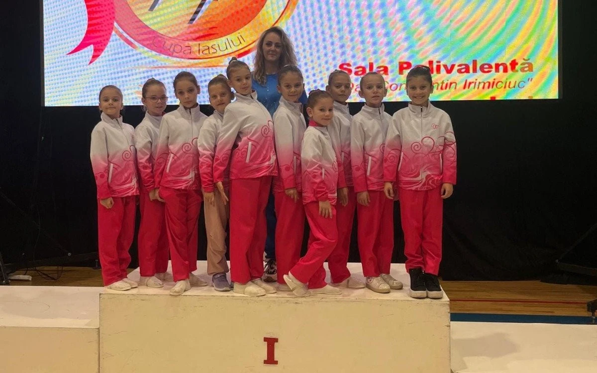 Gimnastele de la CSM Arad și ACS Gymteam s-au remarcat la Cupa Iașului de aerobic (FOTO)