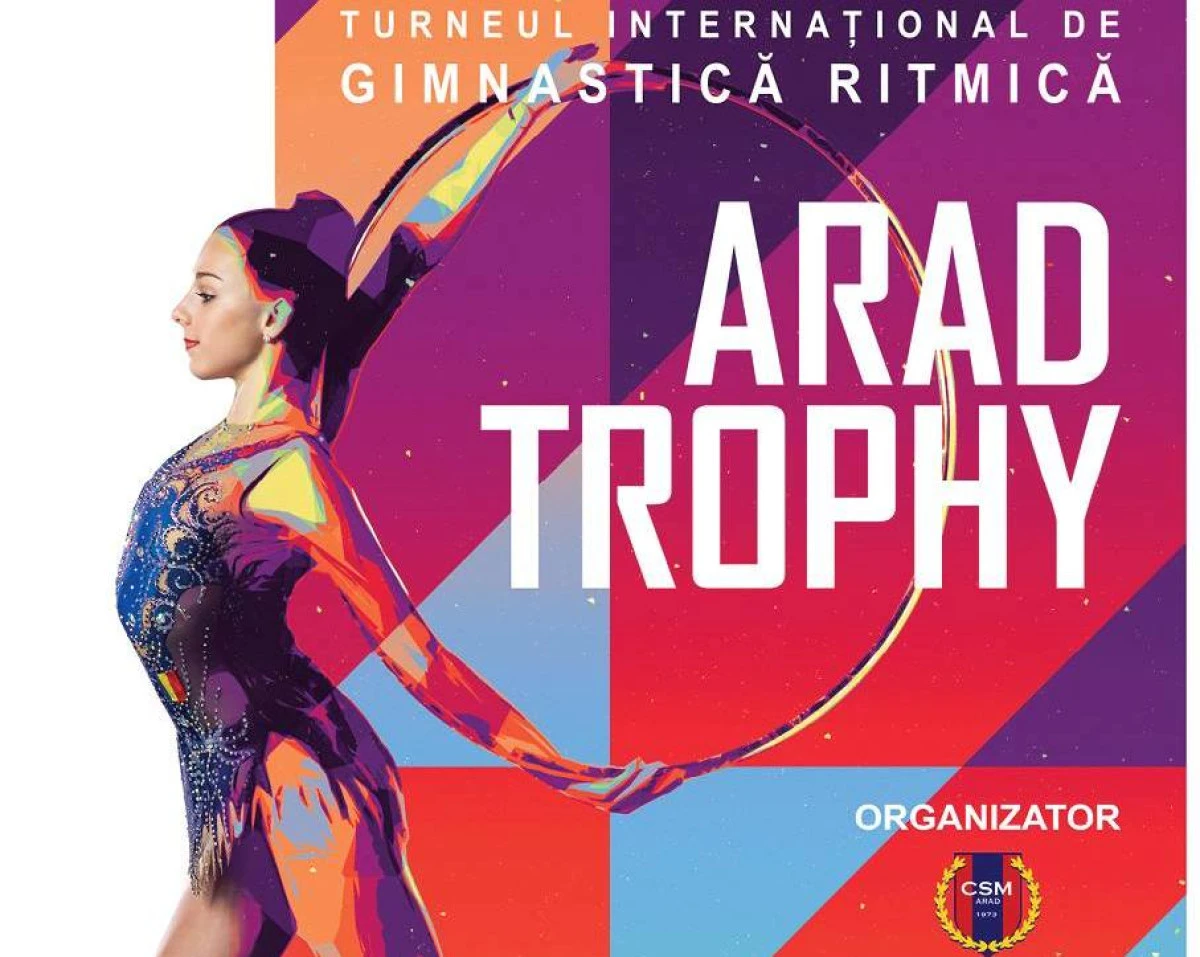 Gimnastele de la ritmică dau recital la “Arad Trophy”