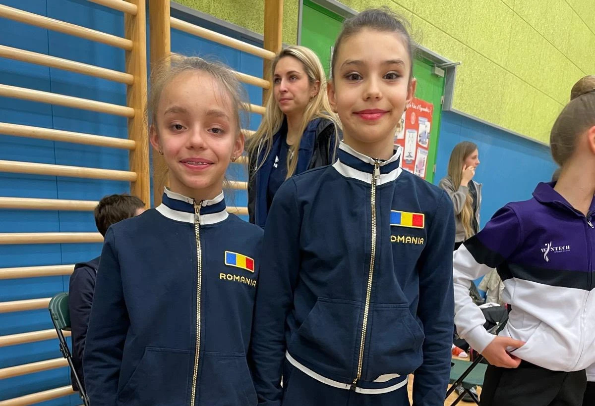Gimnastele din Arad au urcat pe podium la concursul internațional de ritmică de la Ljubljana (FOTO)