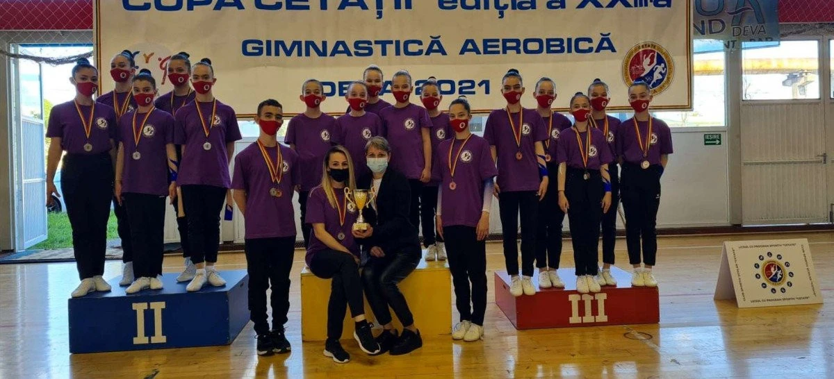 Gimnaştii de la aerobic ai CSM-ului, de şase ori pe podium la “Cupa Cetăţii”