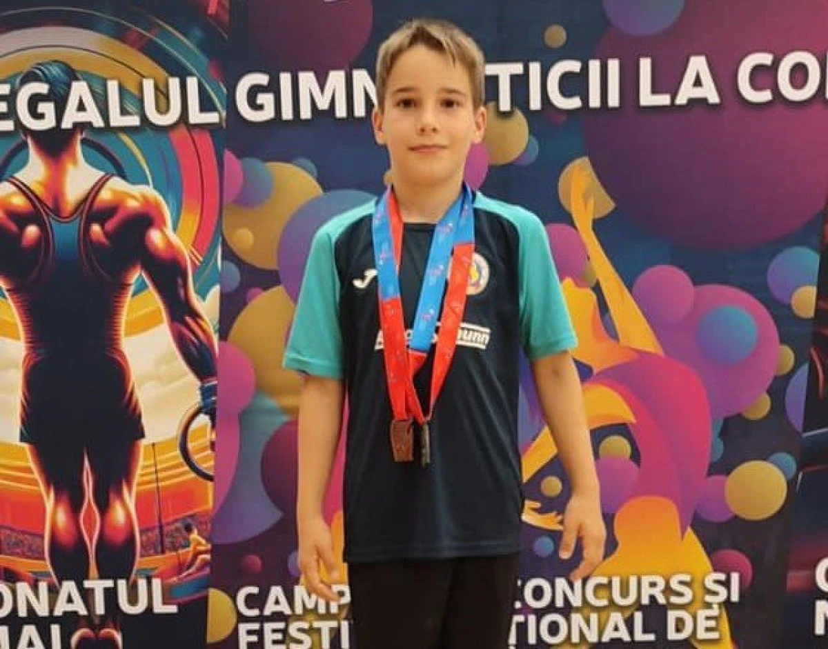 Gimnastul arădean Luca Padvai, dublu medaliat național la gimnastică artistică