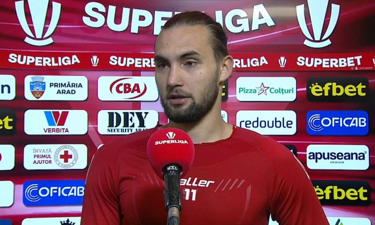 Golgheterul Postolachi a ținut UTA în Superliga: "Sunt mulțumit cu mine, mă simt bine aici"