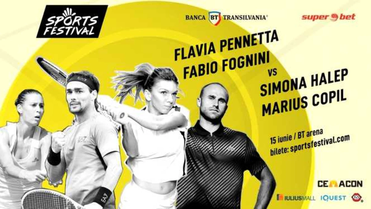 Halep şi Copil fac echipă, în weekend, la Sports Festival!