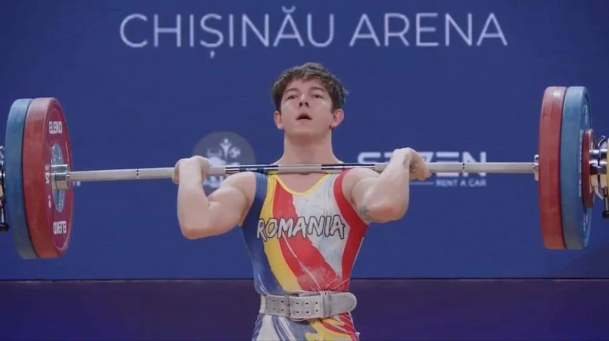Halterofilul arădean Sorin Molnar a fost aproape de medalie la Europenele U17