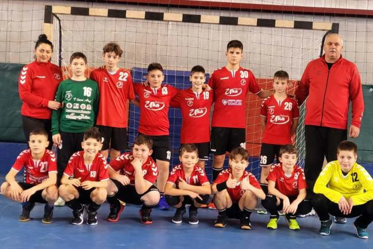 Handbaliștii de la Beldiman Arad au câștigat faza județeană a juniorilor 4