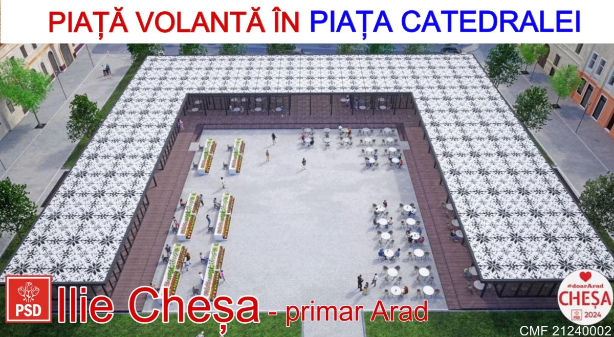 Ilie Cheșa: „Vom realiza o piață volantă în Piața Catedralei“