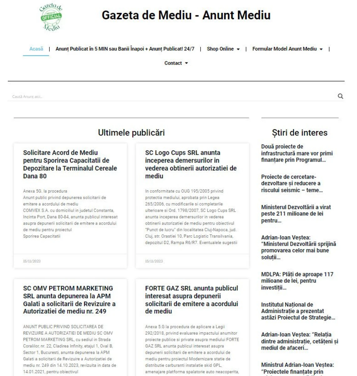 Importanța unui Anunț de Mediu acceptat de ANPM