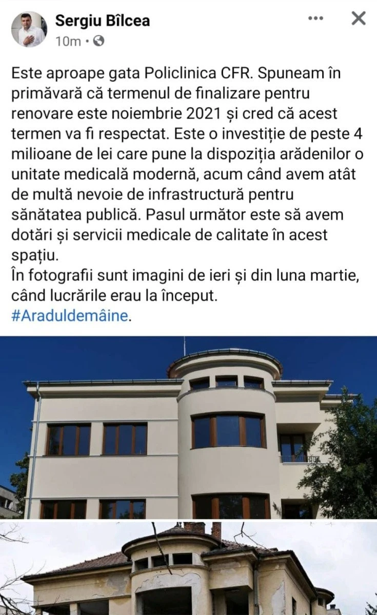 În disperarea sa de a-i lua fața lui Bibarț, Bîlcea dă cu bâta-n baltă: se laudă cu policlinica CFR, despre care habar nu are că e la MAPN