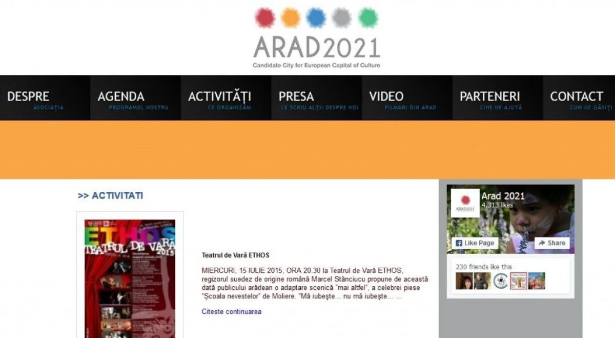 IN LIPSA DE IDEI, ASOCIATIA ARAD 2021 SE LAUDA CU ACTIUNILE CENTRULUI CULTURAL JUDETEAN