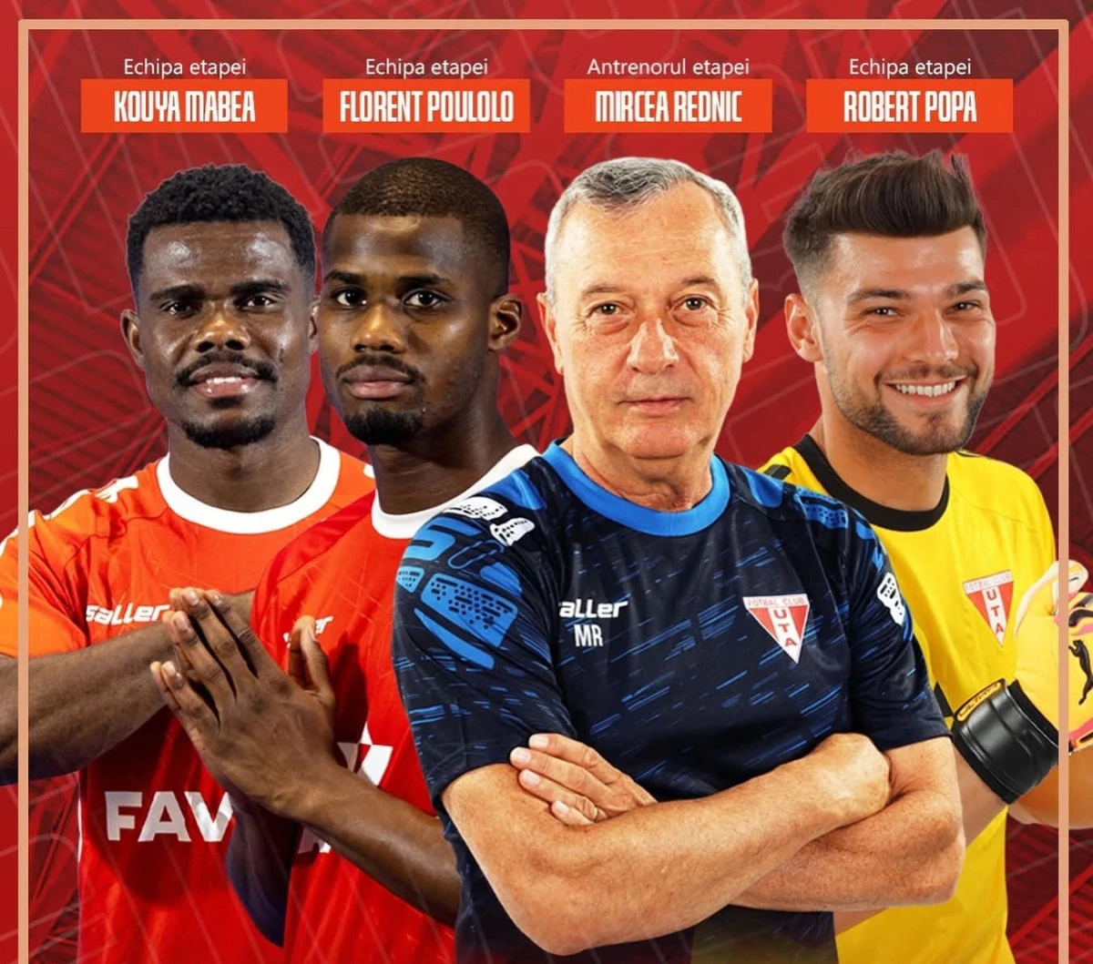 În premieră, UTA dă patru oameni în echipa etapei! Rednic e din nou antrenorul rundei din Superligă