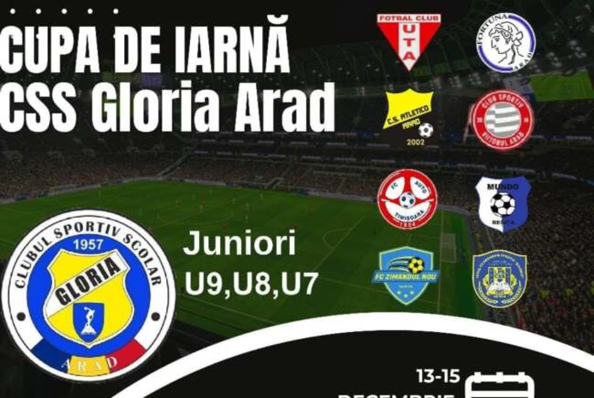 În weekend se va disputa Cupa de iarnă CSȘ Gloria la fotbal