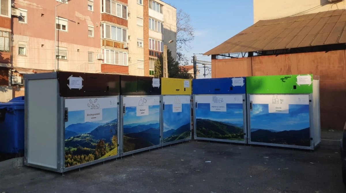 Încă 25 de insule ecologice digitalizate vor fi amenajate în zona Calea Aurel Vlaicu