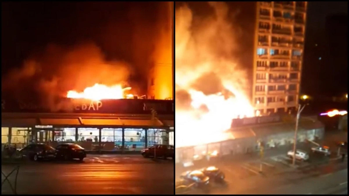 Incendiu de proporții în centrul Capitalei! Două blocuri au fost deja evacuate