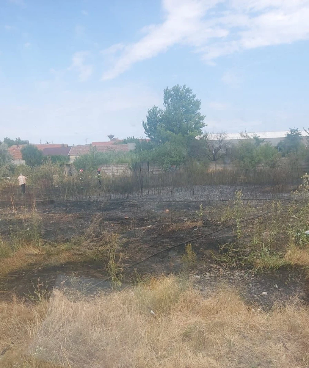 Incendiu de vegetație uscată, pe Calea Aurel Vlaicu