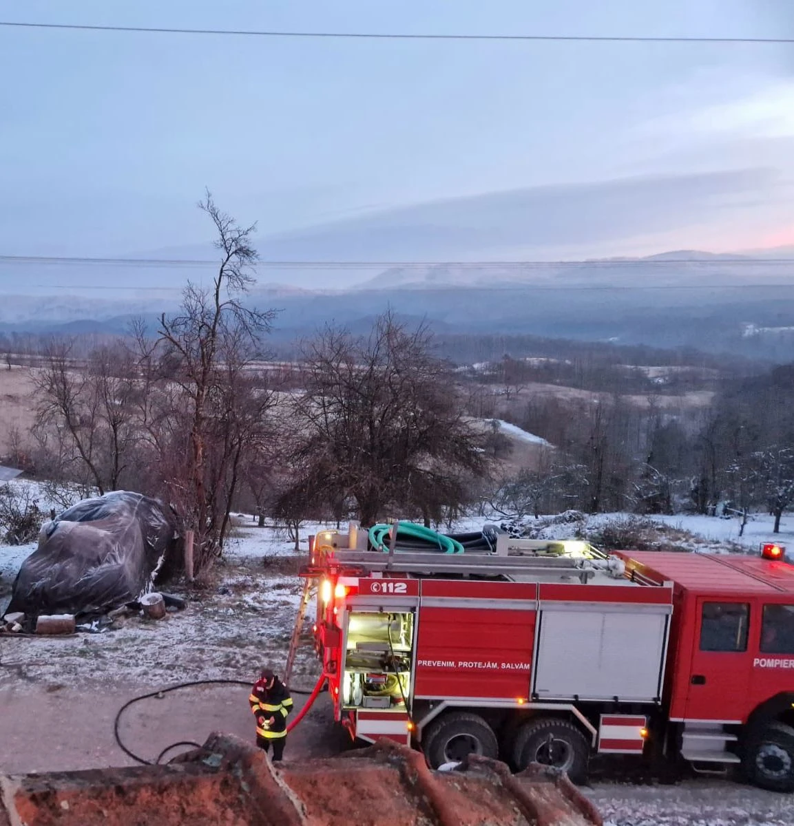 Incendiu la o casă din localitatea Dulcele