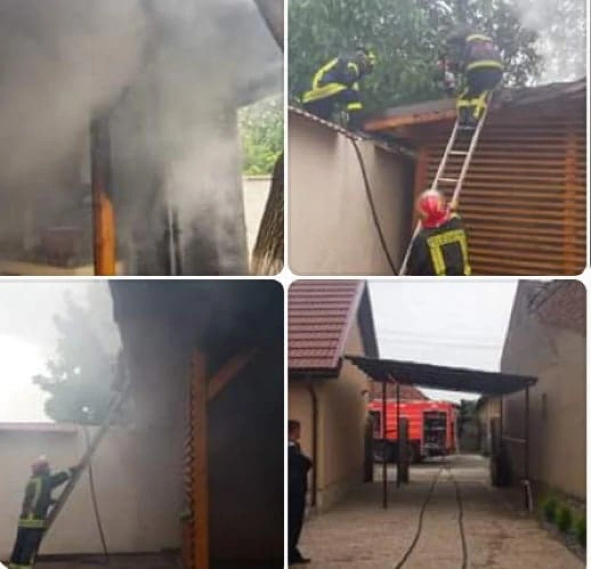 Incendiu la o terasă din cartierul Gai