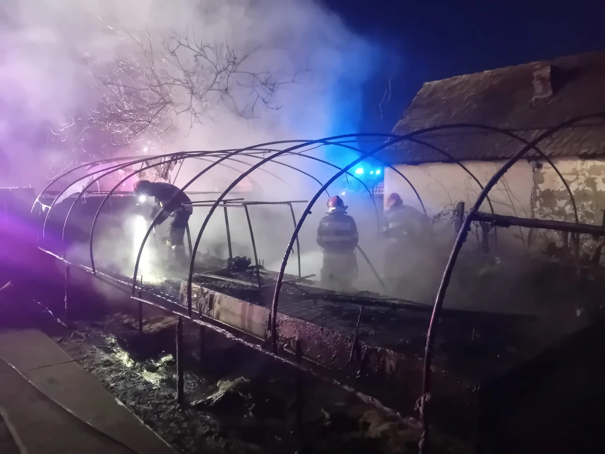 Incendiu la Seleuș: un solar s-a făcut scrum