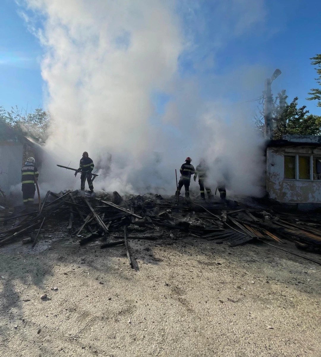 Incendiu la un adăpost de animale din Sebiș