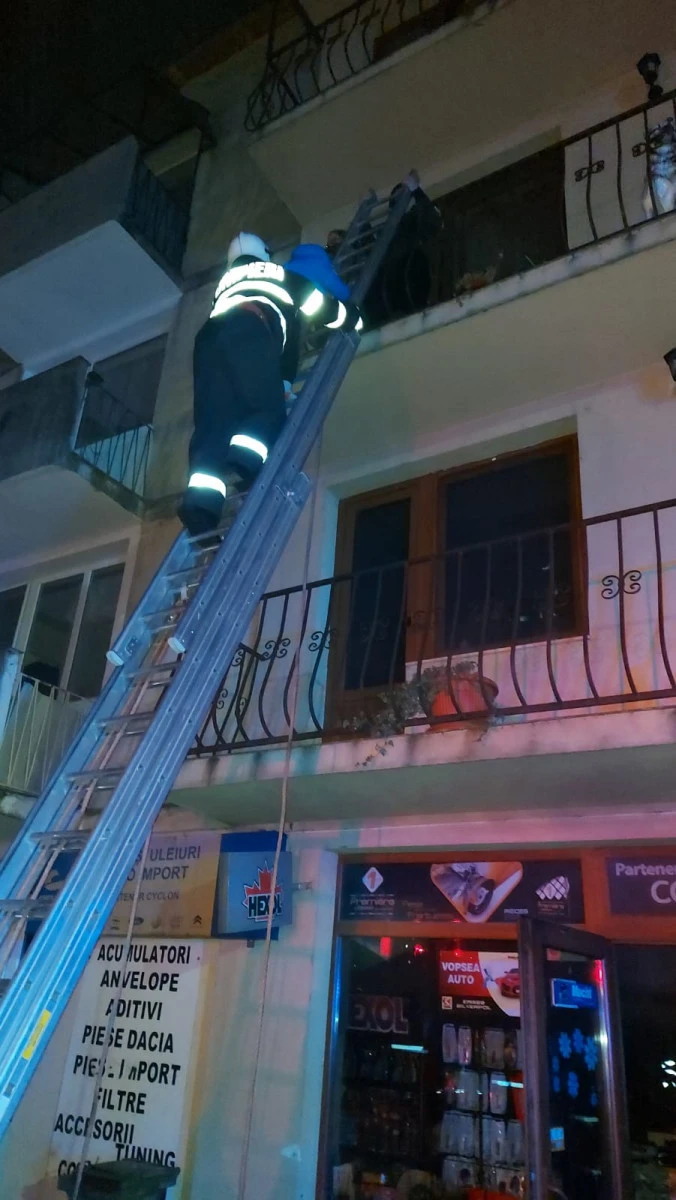 Incendiu la un magazin de piese auto din Sebiș. Pompierii au reușit să stingă focul după 45 de minute