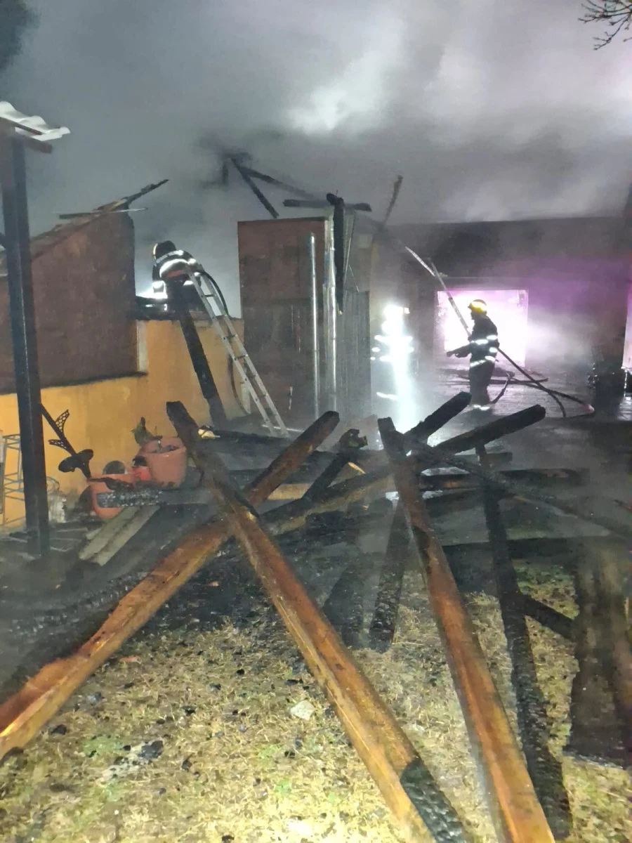 Incendiu puternic la o casă din Apateu. Două persoane au avut nevoie de îngrijiri medicale