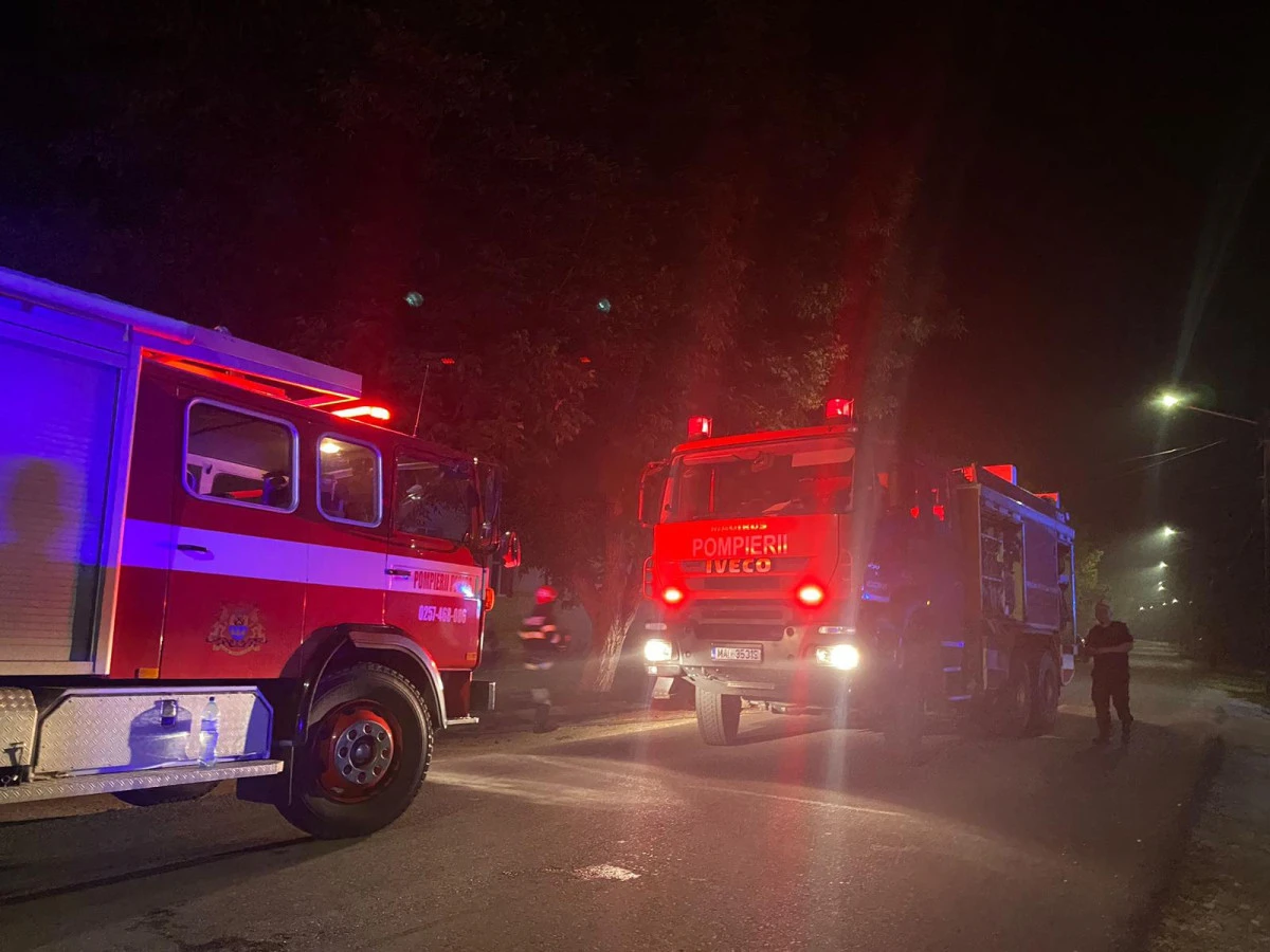 Incendiu puternic la un cabinet medical din Șagu