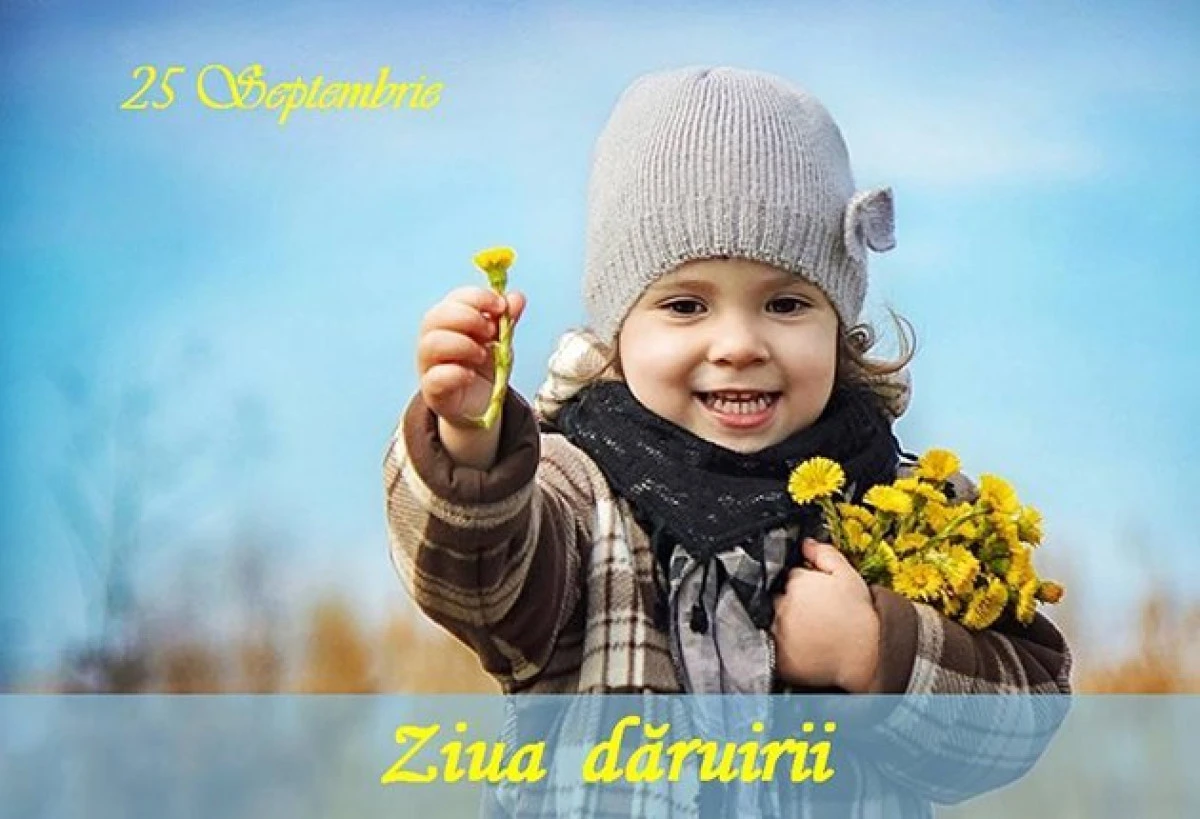 Începând cu anul 2019, la data de 25 septembrie se sărbătoreşte, în România, "Ziua dăruirii"