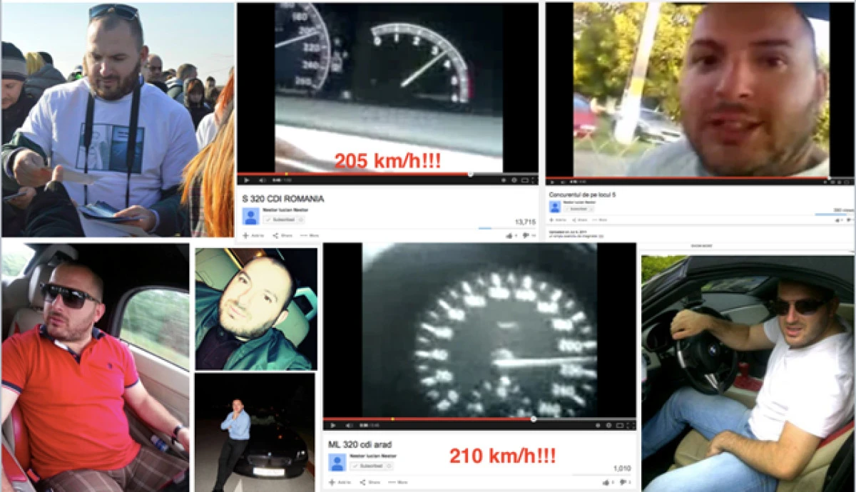 INITIATORUL PROTESTELOR IMPOTRIVA GROPILOR, CAMPION LA VITEZE DE PESTE 200 DE KM/H SI DEPASIRI PE LINIE CONTINUA