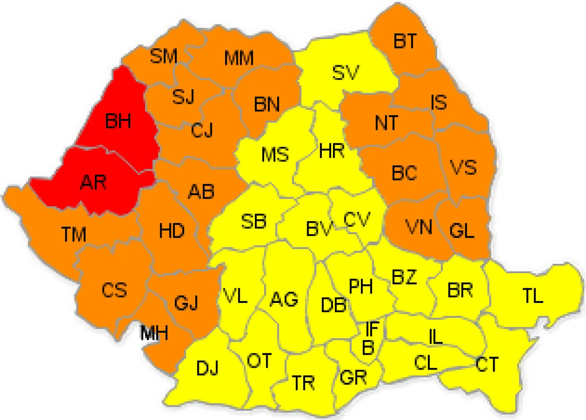 INMH A EMIS COD ROSU DE CANICULA PENTRU JUDETUL ARAD