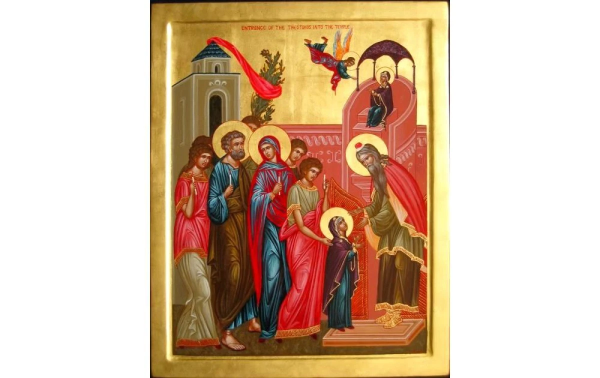 INTRAREA IN BISERICA A MAICII DOMNULUI EXEMPLU DE  PLINATATE  A FERICIRII PARINTILOR PRIN COPIII LOR
