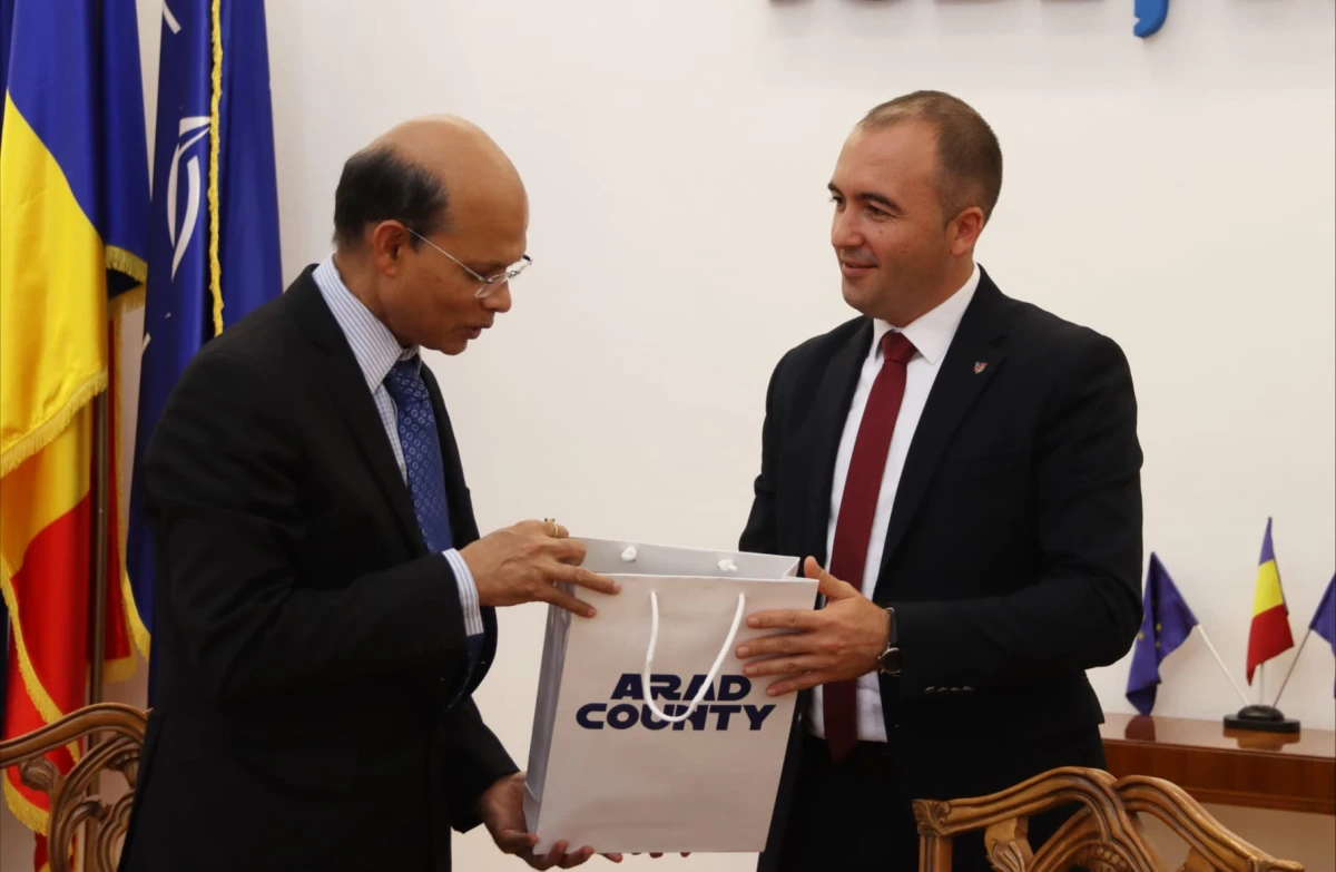 Investitori din India, atrași spre Arad. Zona Liberă Curtici-Arad, prezentată ambasadorului Indiei