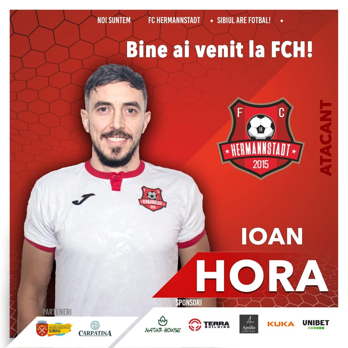 Ioan Hora a ajuns la FC Hermannstadt, făcând echipă cu alţi doi foşti utişti