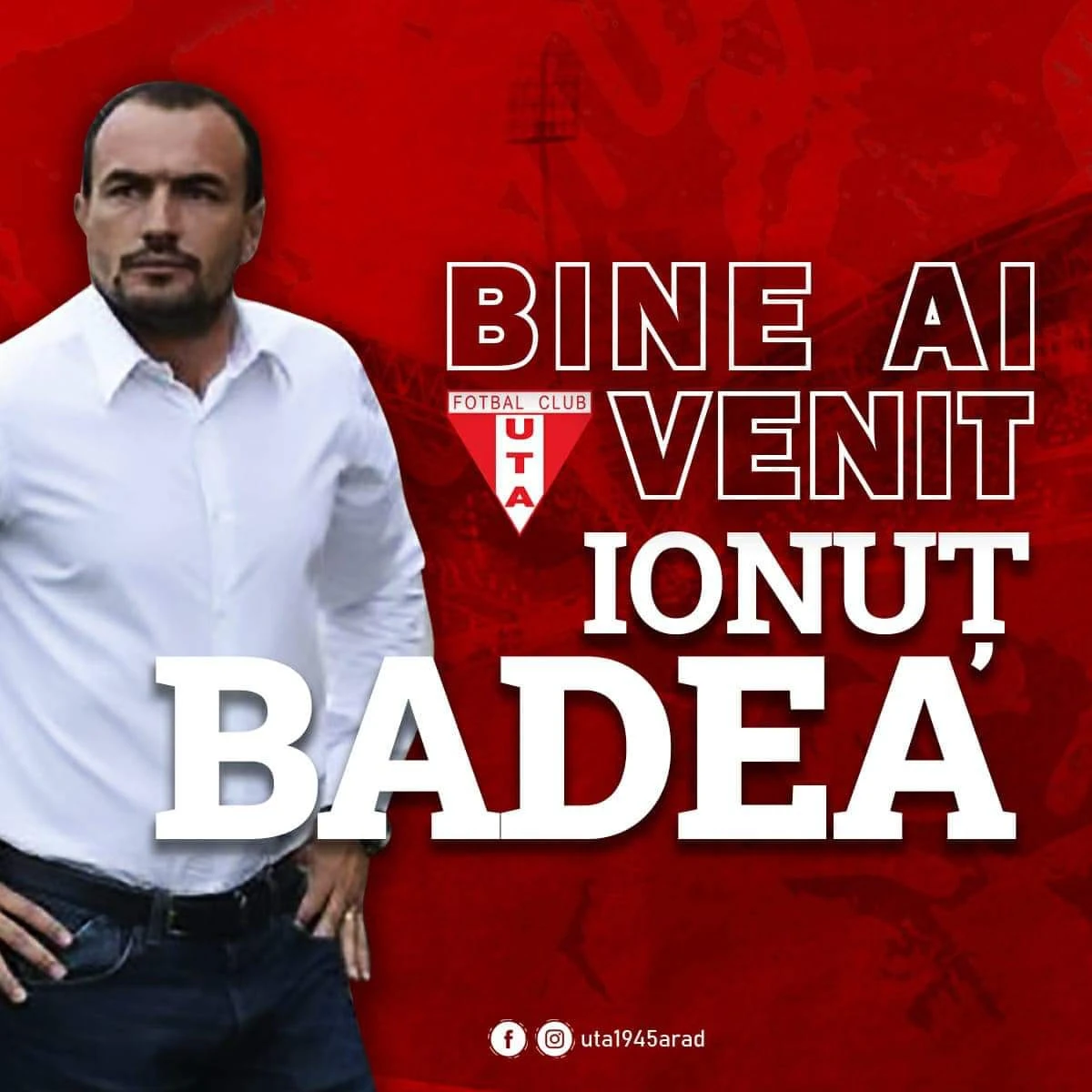 Ionuț Badea este noul antrenor al UTA-ei!