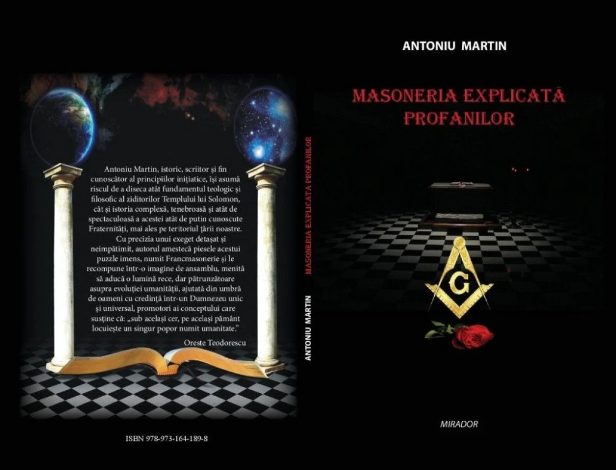 ISTORICUL ARADEAN ANTONIU MARTIN LANSEAZA CARTEA "MASONERIA EXPLICATA PROFANILOR" LA CHISINAU
