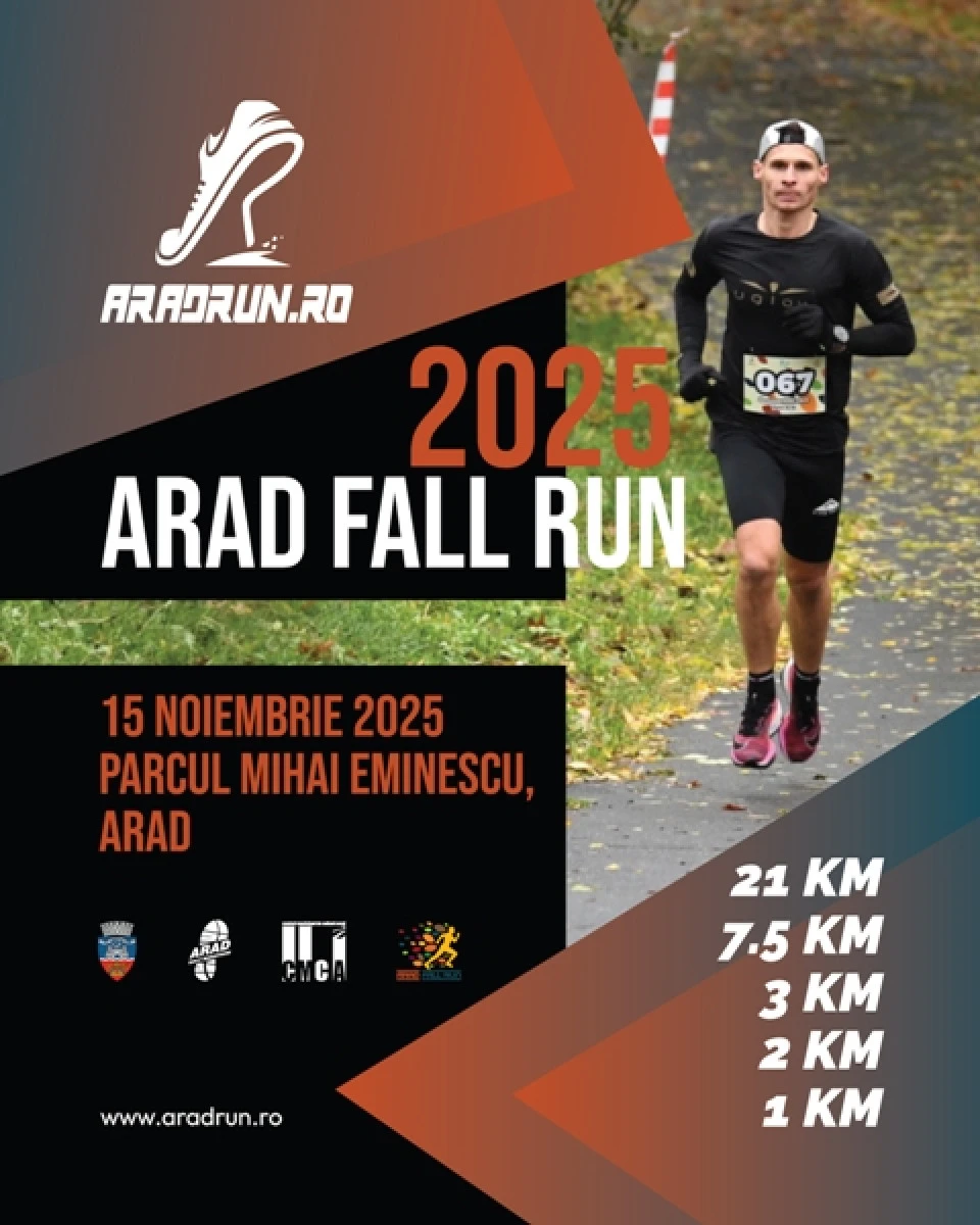 Iubitorii de mișcare sunt așteptați, în 15 noiembrie, la Arad Fall Run 2025