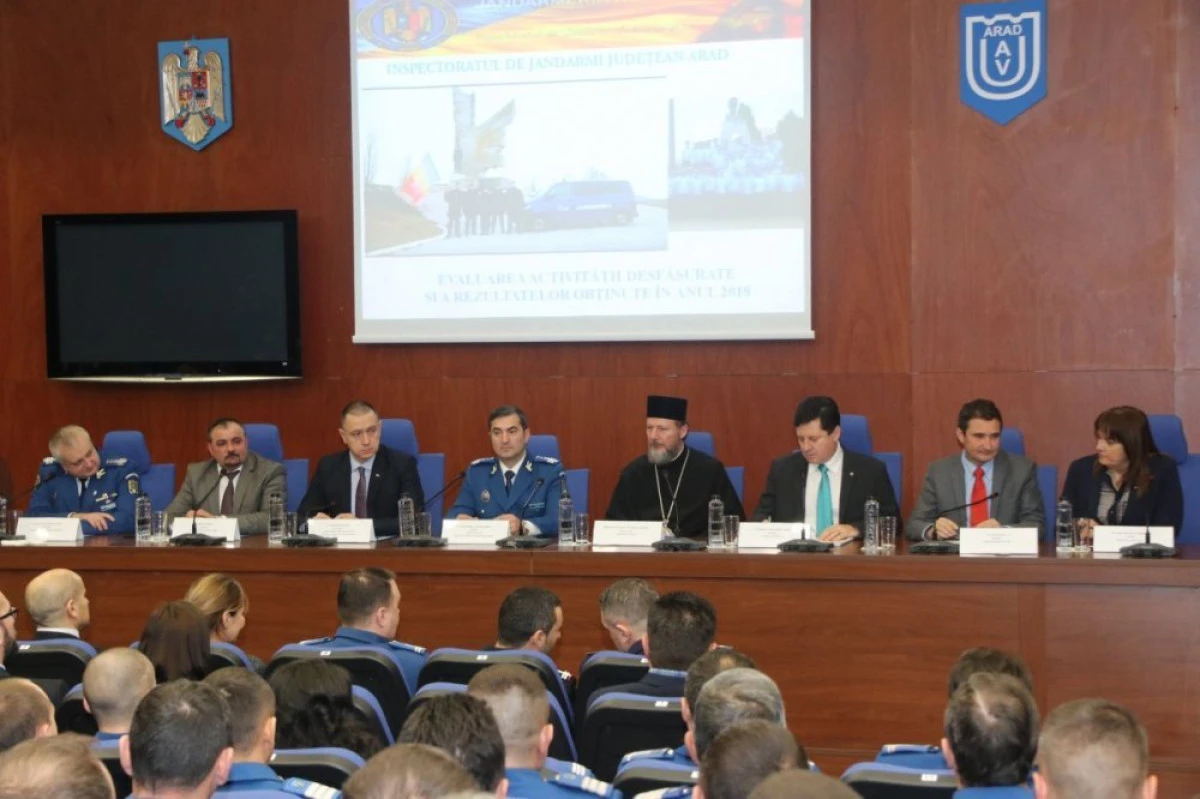Jandarmii arădeni și-au prezentat activitatea pe anul 2018   