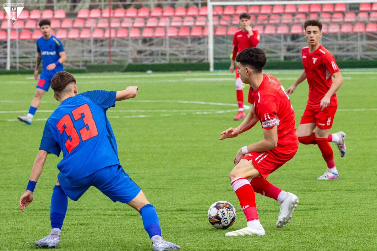 Juniorii Academiei UTA au scos doar un punct din 12 posibile în duelurile cu FCSB