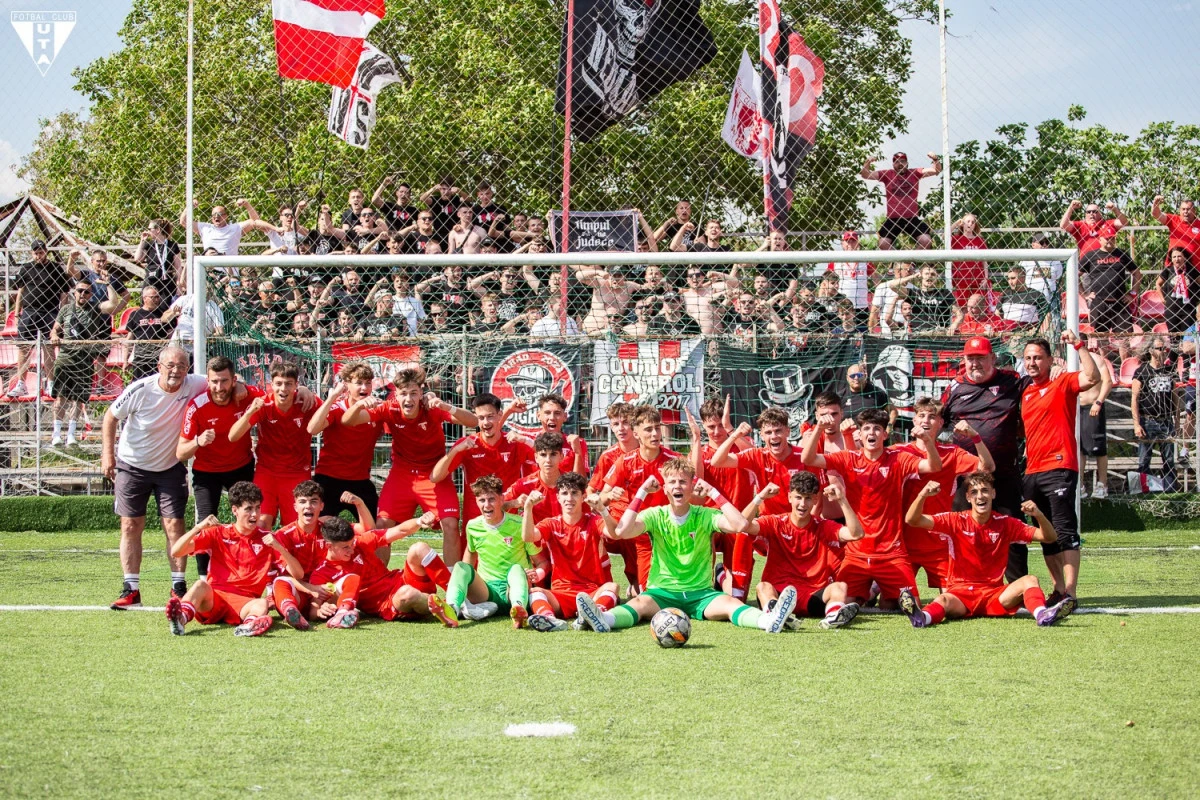 Juniorii U17 de la UTA sunt campioni naționali, după ce au făcut instrucție cu Rapidul! (FOTO)